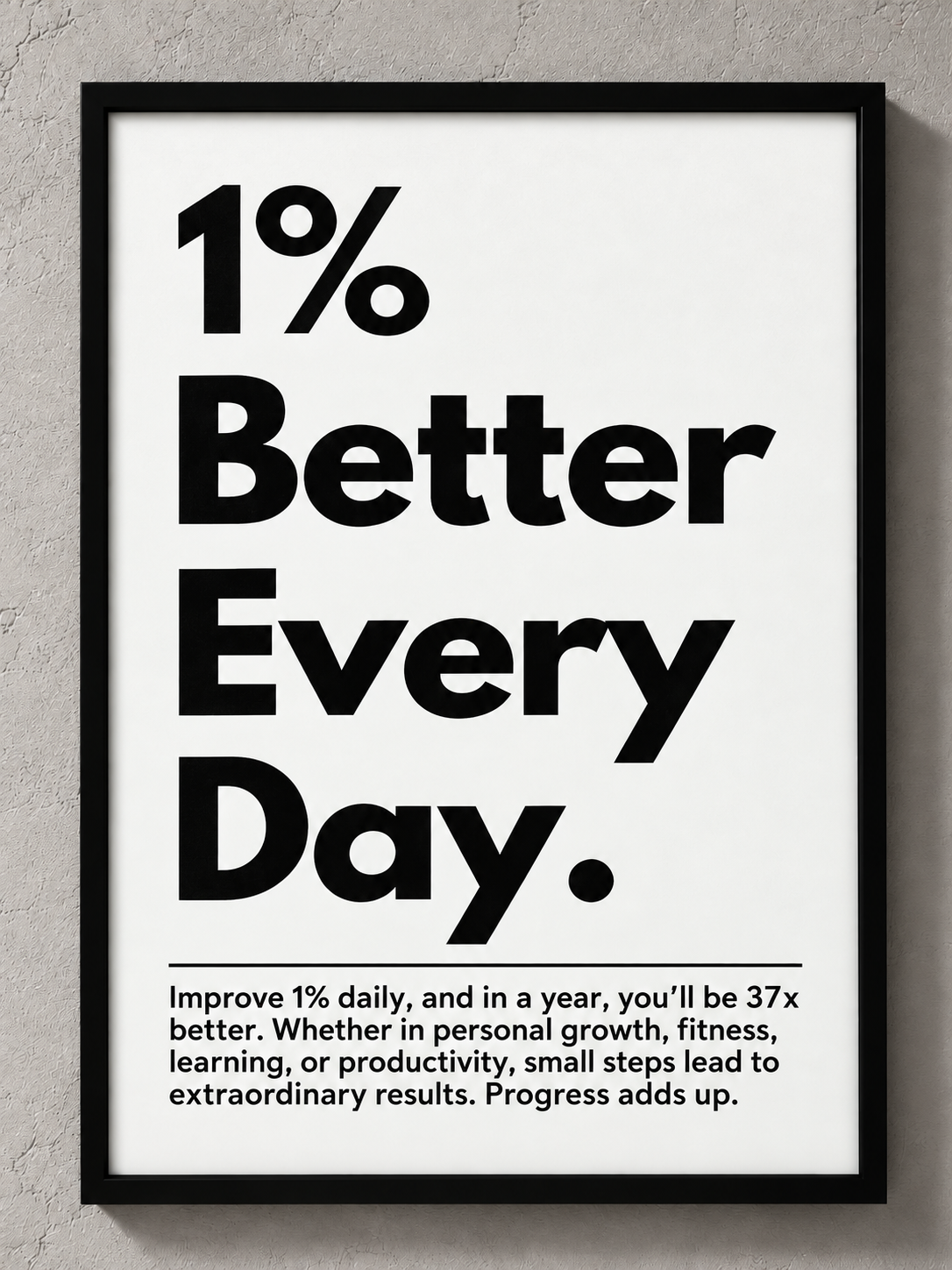 1 % better